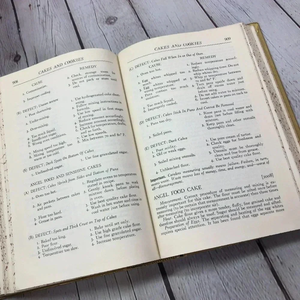 Vintage 1950 GOLD cookbook